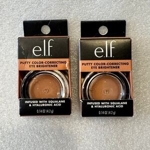 e.l.f. Putty Color Correcting Eye Brightener Tan Deep Bronze‎ Intense 2 Pack